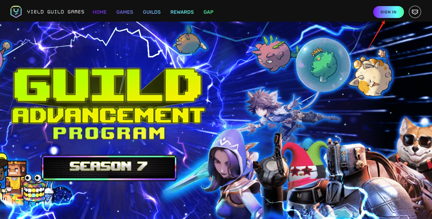 Guide you to interact with the seventh season of YGG Guild Advancement Program