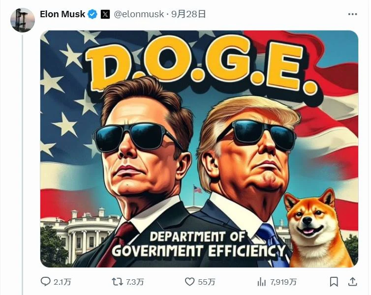 One tweet stirred up a market value of tens of millions. What is DOGE that Musk has repeatedly called?