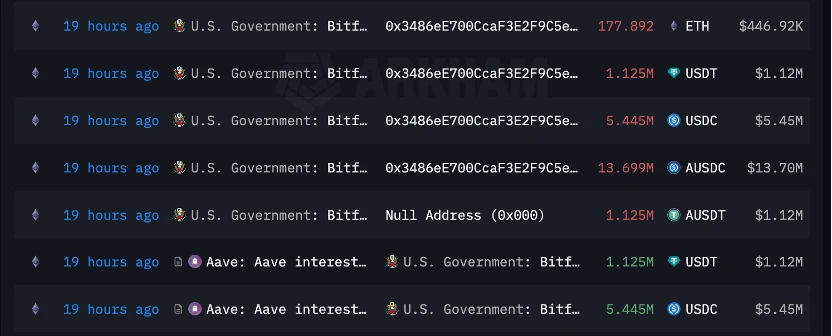 The US government wallet was hacked, but the coins came back after a round trip?