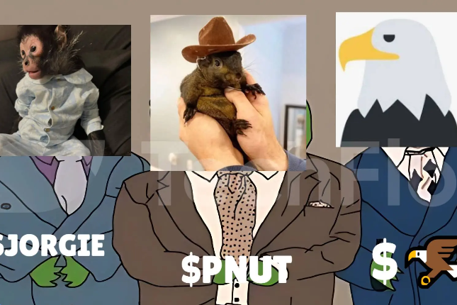 PNUT promotes the &quot;animal rescue&quot; narrative, Jorgie and the eagle become the new favorite memes