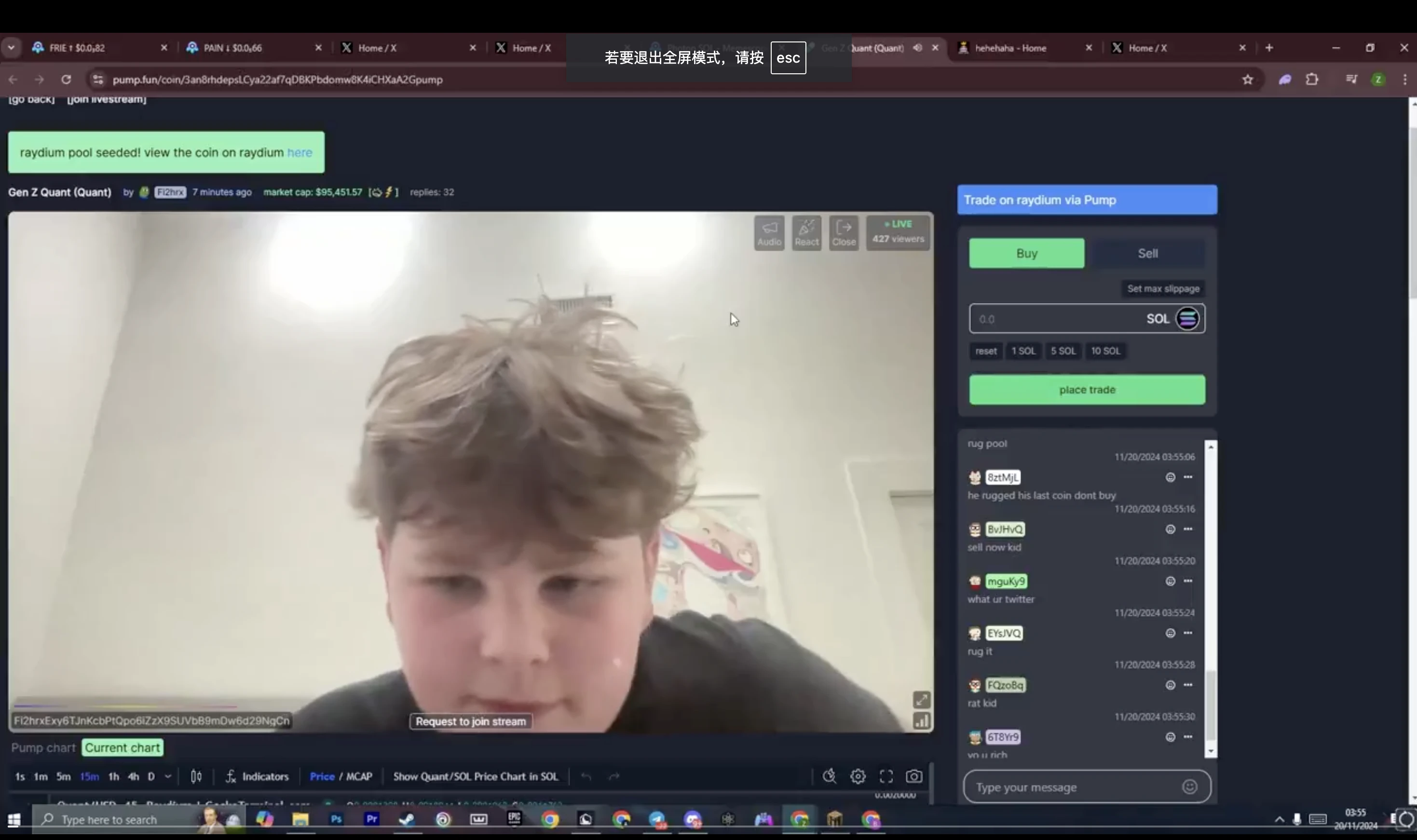 Quants popular story: Xiaohaige live broadcast rug, the community pulled the market to teach him a lesson