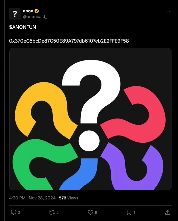 The privacy application trend is blowing in the Base ecosystem. Can ANONs market value exceed 100 million US dollars?