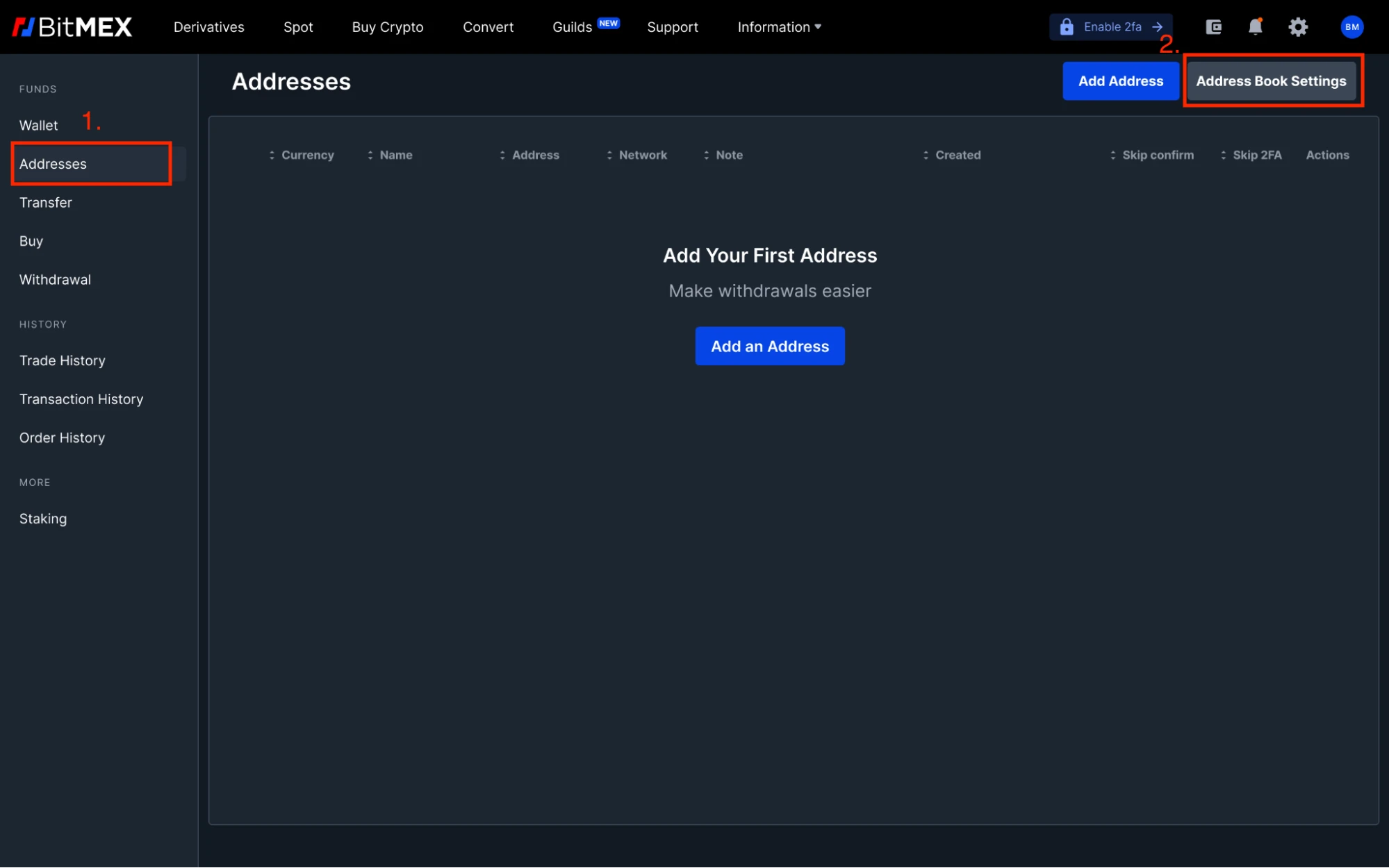 BitMEX推出全新地址簿白名单功能，提升资产提现的安全性与便利性