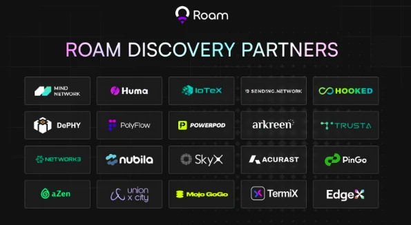 Roam正式推出Discovery生态系统，与20家战略合作伙伴推动加密应用普及