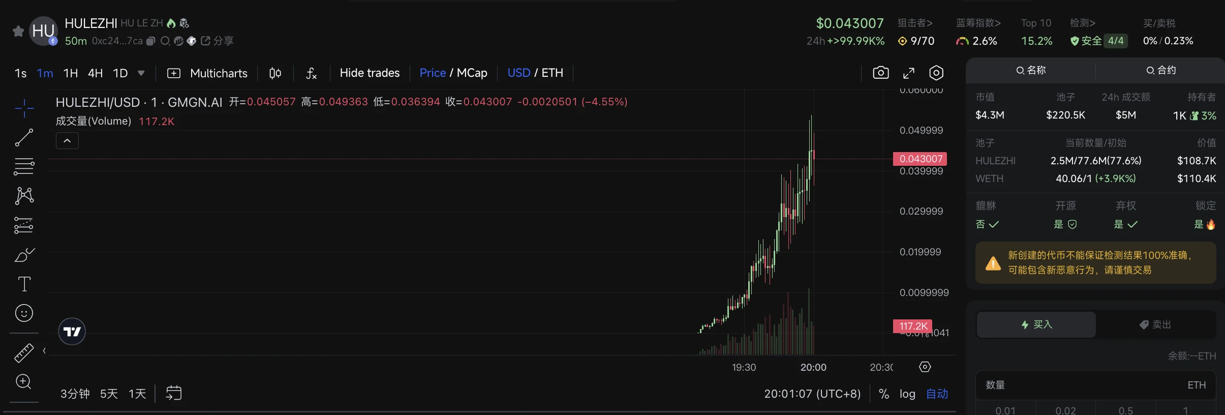 我，hulezhi，脑机奴隶，决定打入黑洞500 ETH