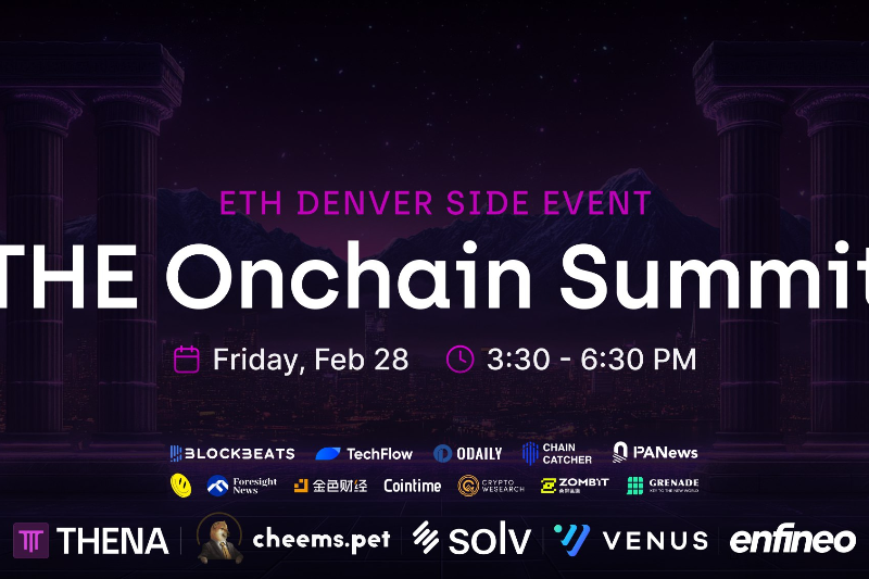 THE Onchain Summit ft. THENA, Solv, Venus, Cheems, and Enfineo