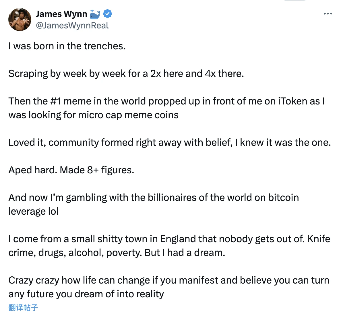 Who is James Wynn? A trading genius from a small town, a crazy whale who gambled 1 billion
