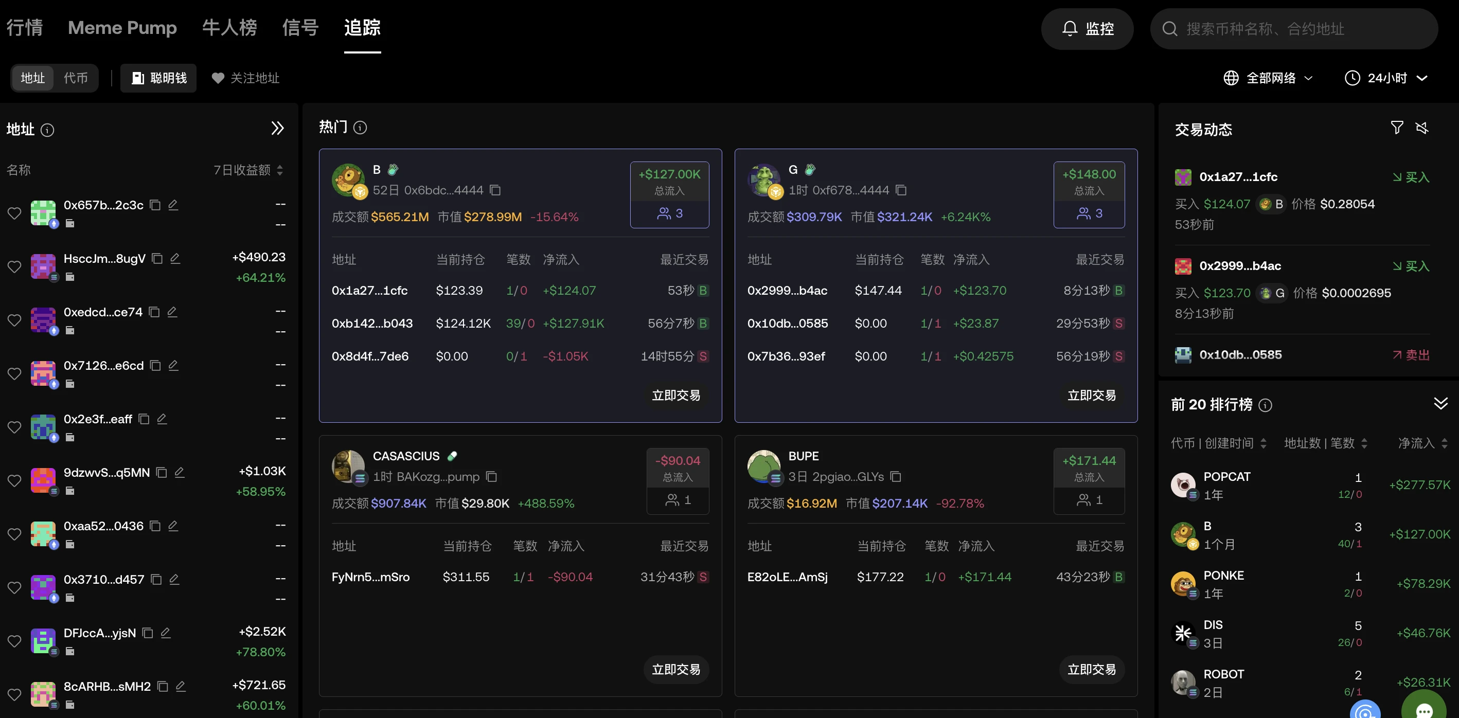 MEME手册01｜打不过就跟上，OKX Wallet 「追踪」教你锁定优质地址，提升命中率