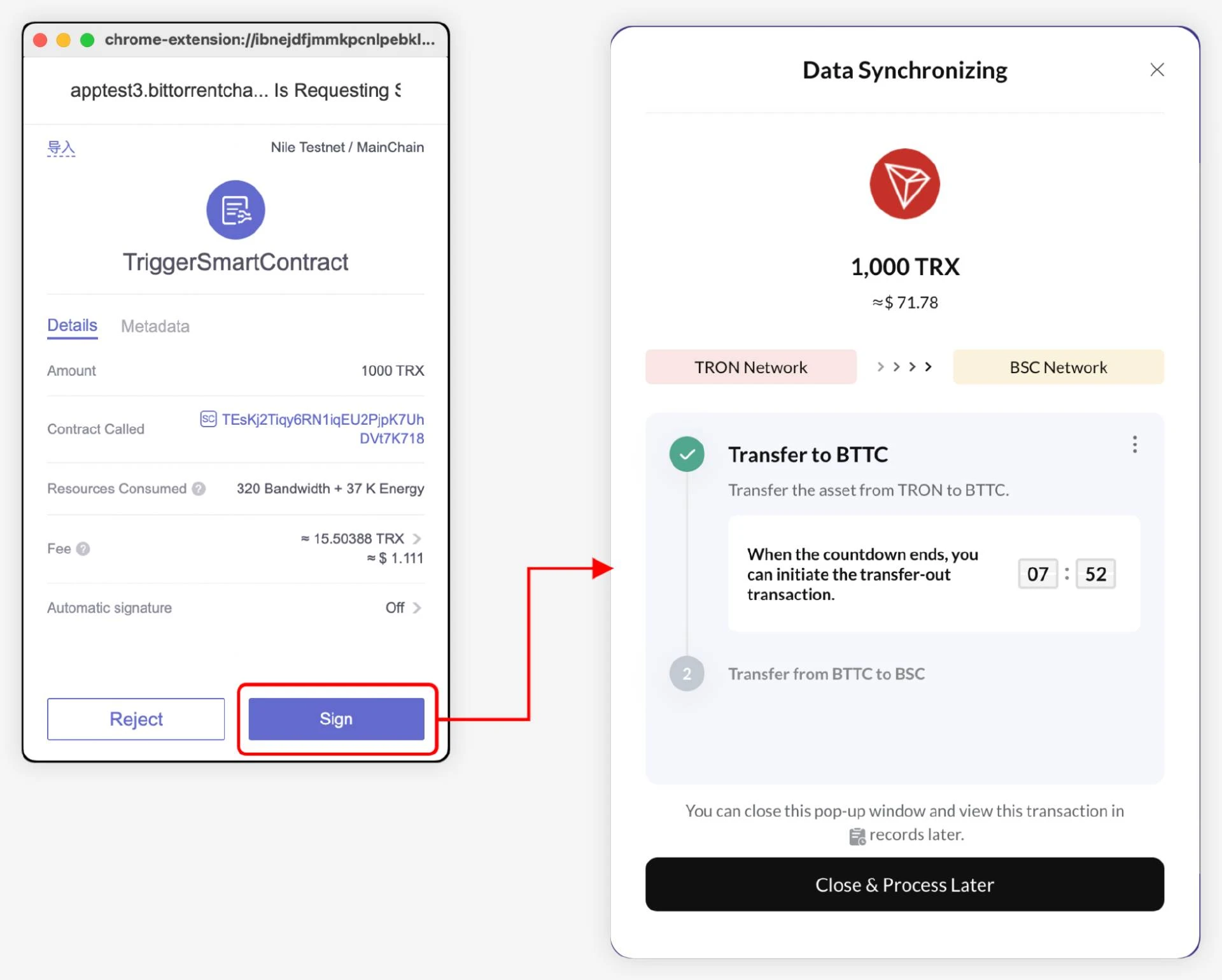 Understand the entire BTTC cross-chain process in one article