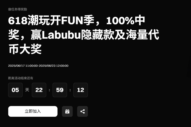 Bitget launches 618 FUN Season, the prize pool includes token airdrops and hidden version of Labubu