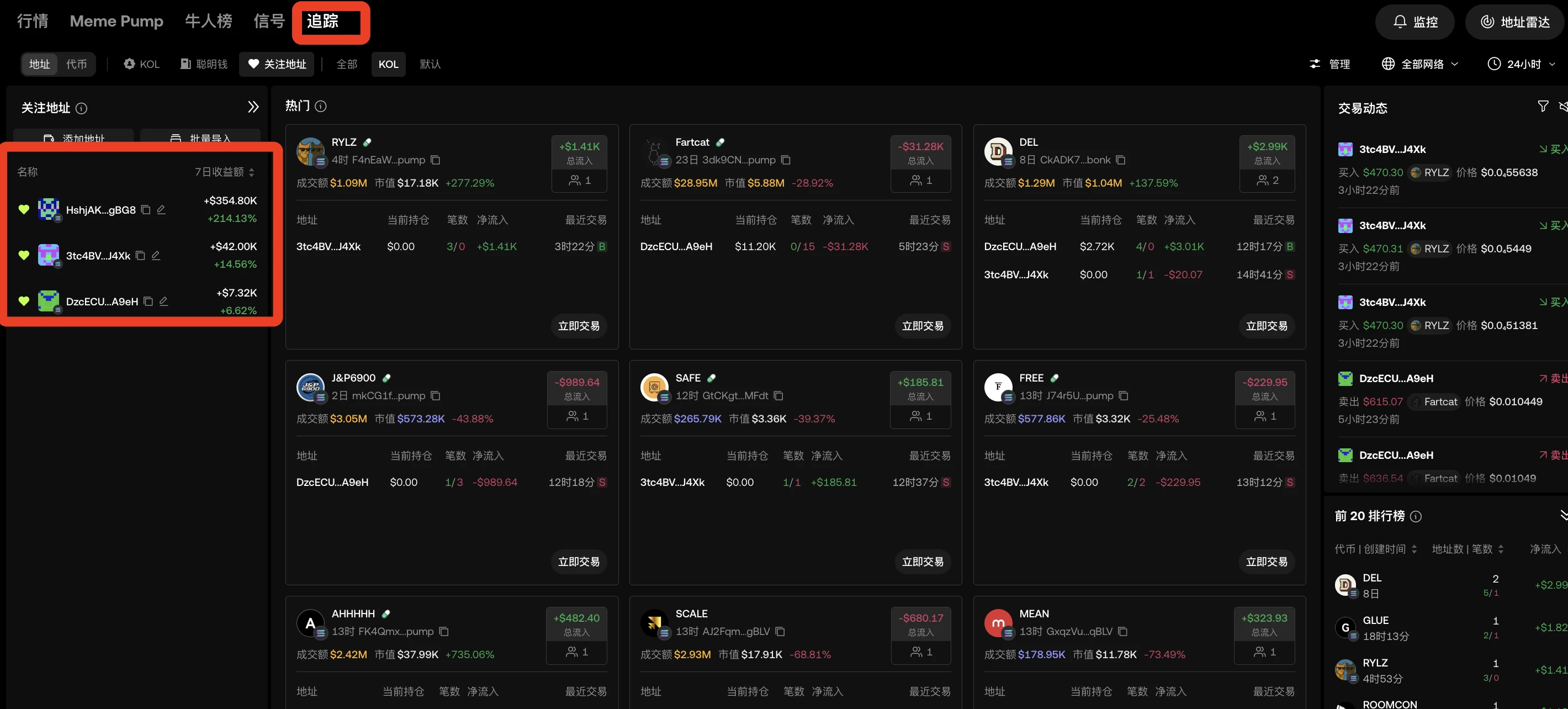 MEME Manual 02｜Automatically search for Golden Dog profit addresses and interpret OKXs exclusive Address Radar
