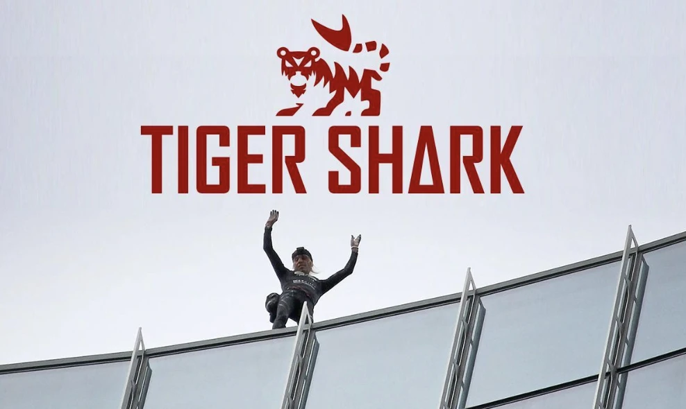 French Spider-Man climbs skyscraper with bare hands and releases extreme sports token Tigershark