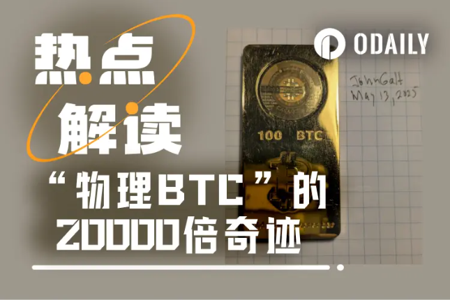 “实体BTC”出世，一场长达13年的20000倍投资奇迹